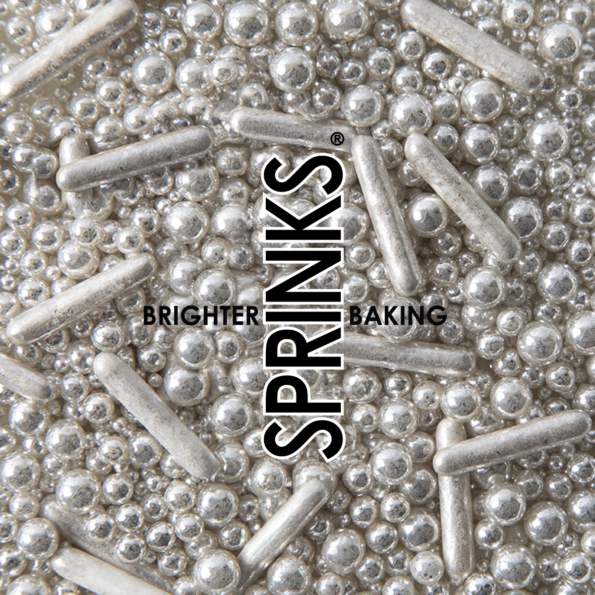 500g BUBBLE & BOUNCE SILVER Sprinkles - by Sprinks
