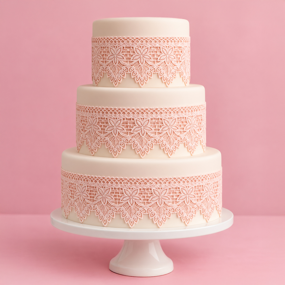 PEACOCK 3D Cake Lace Mat - by Claire Bowman