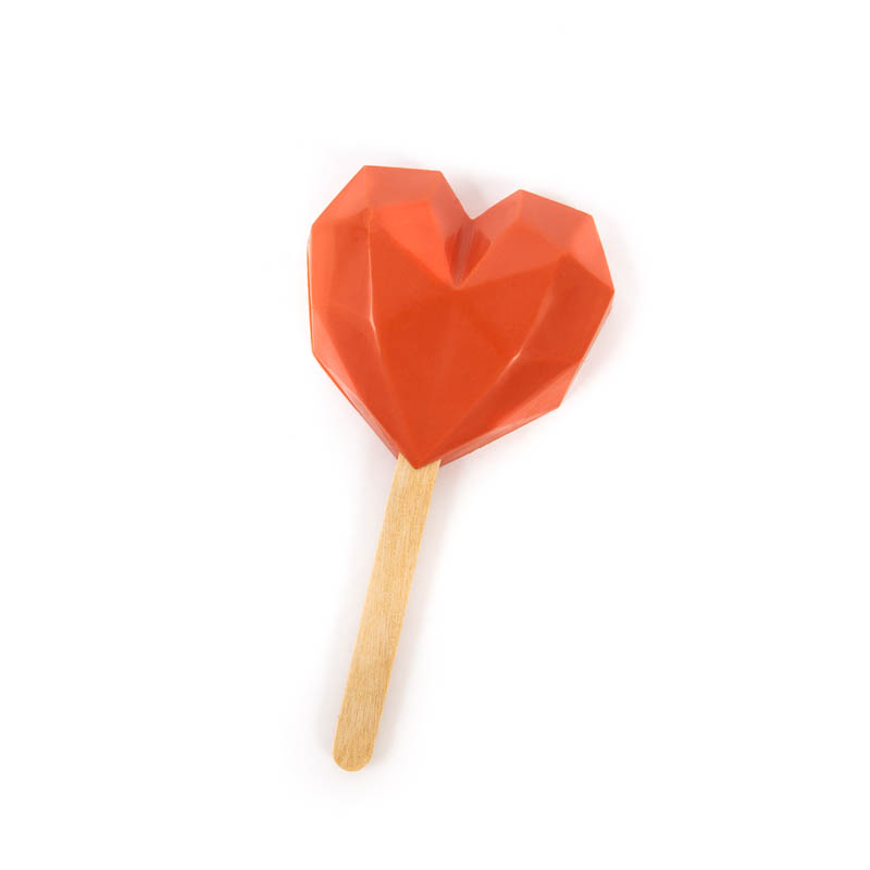 Silicone Mould -  GEO HEART POP
