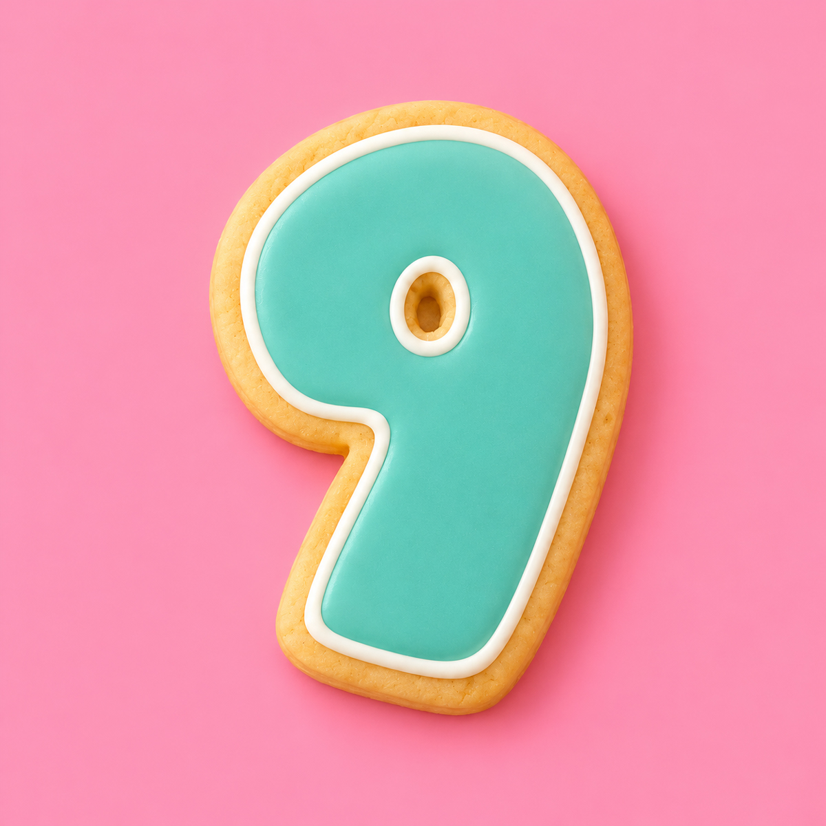 Coo Kie NUMBER 9 Cookie Cutter