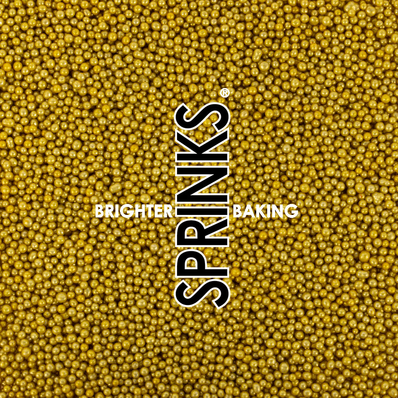 500g Cachous GOLD 2mm - by Sprinks