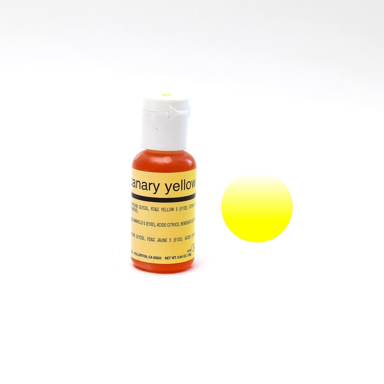 Chefmaster Airbrush Colour CANARY YELLOW (0.64oz)**
