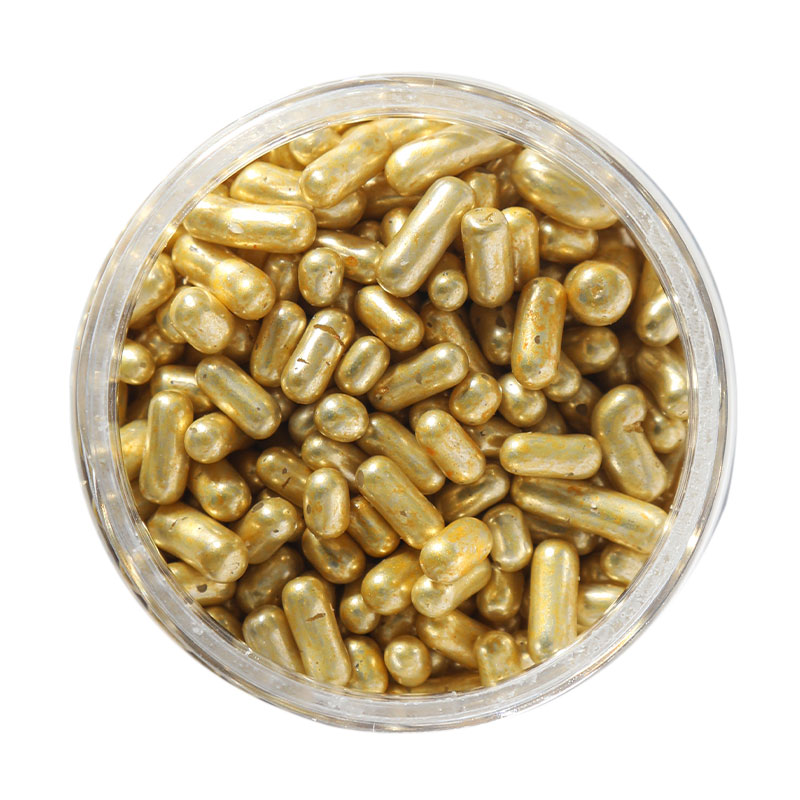 METALLIC GOLD Jimmies 1mm (85g) - by Sprinks