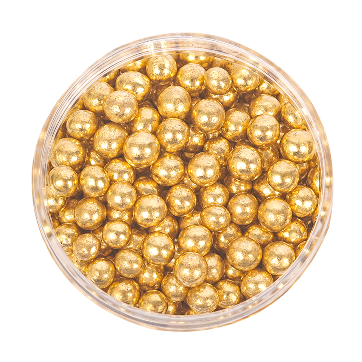 Crunchy SHINY GOLD 4mm Sprinkles (75g)