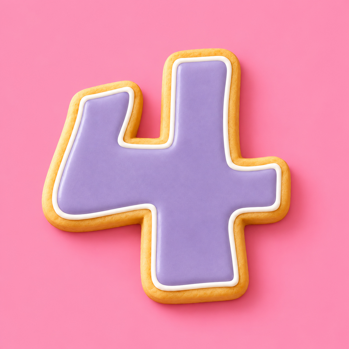 Coo Kie NUMBER 4 Cookie Cutter