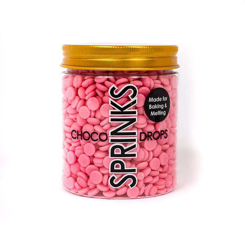 SPRINKS Choco Drops - CANDY PINK (200g)