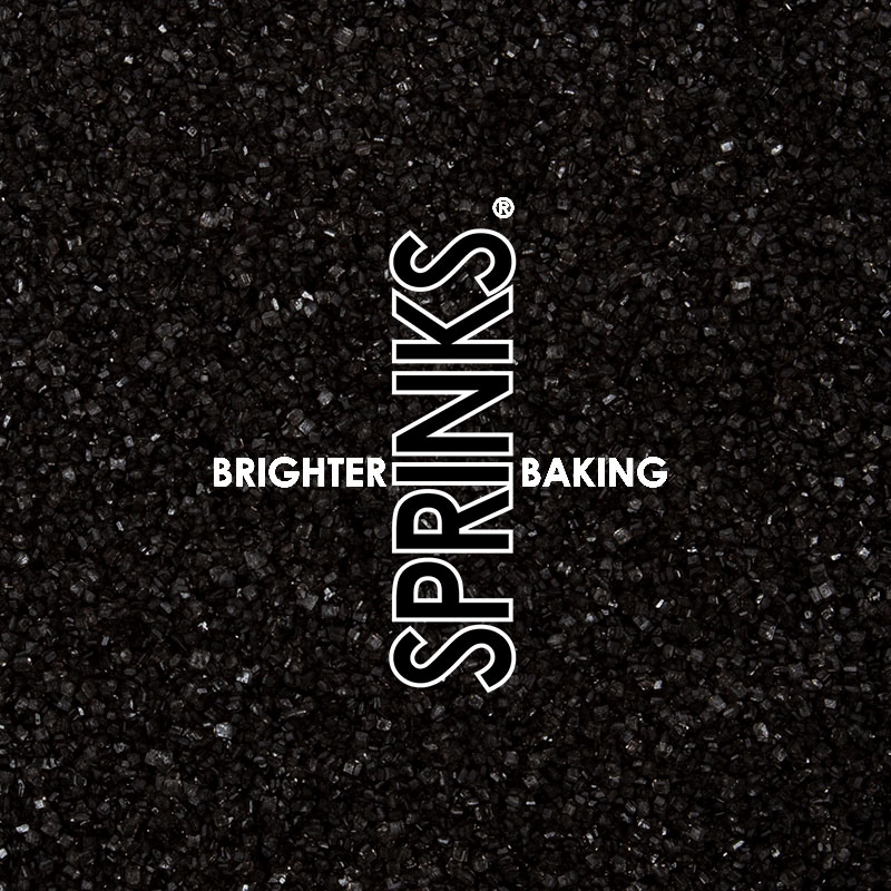 500g BLACK Sanding Sugar - by Sprinks