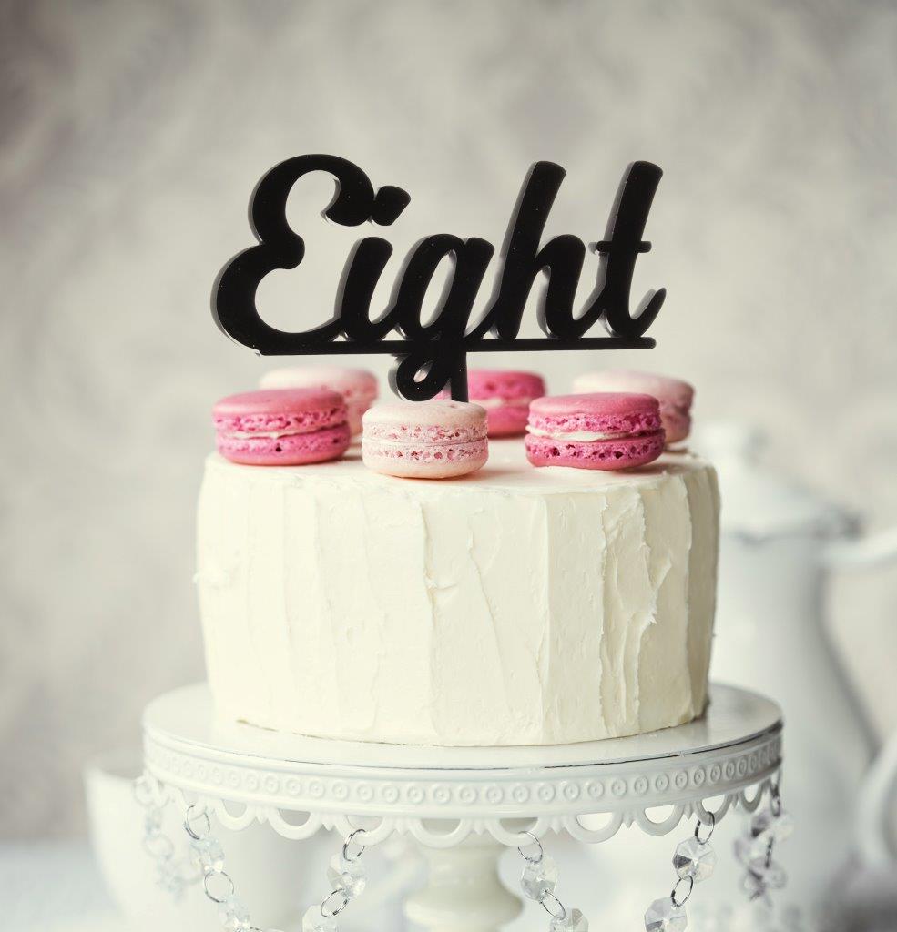 Number Eight Cake Isolated Birthday Frosting Photo Background And Picture  For Free Download - Pngtree