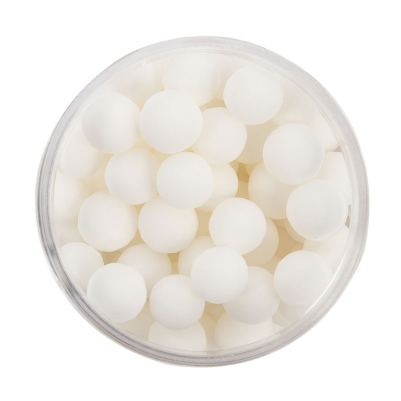 Cachous Pearl Beads MATTE WHITE 8mm (65g) - by Sprinks