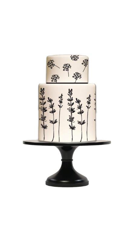 HAND DRAWN FLORALS Silho Mould - by Silho Cake
