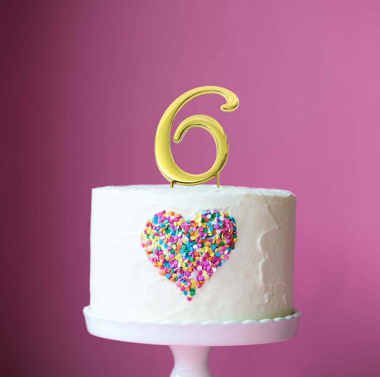 Rose Gold Number 6 Cake Topper 7cm - Buy Cake & Cupcake Toppers - Birthday  Cake Toppers online - Mega Party Warehose -